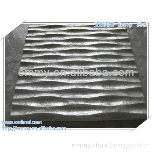 Elegant strip convex surface capiz mother of pearl oyster shell mosaic wall tile